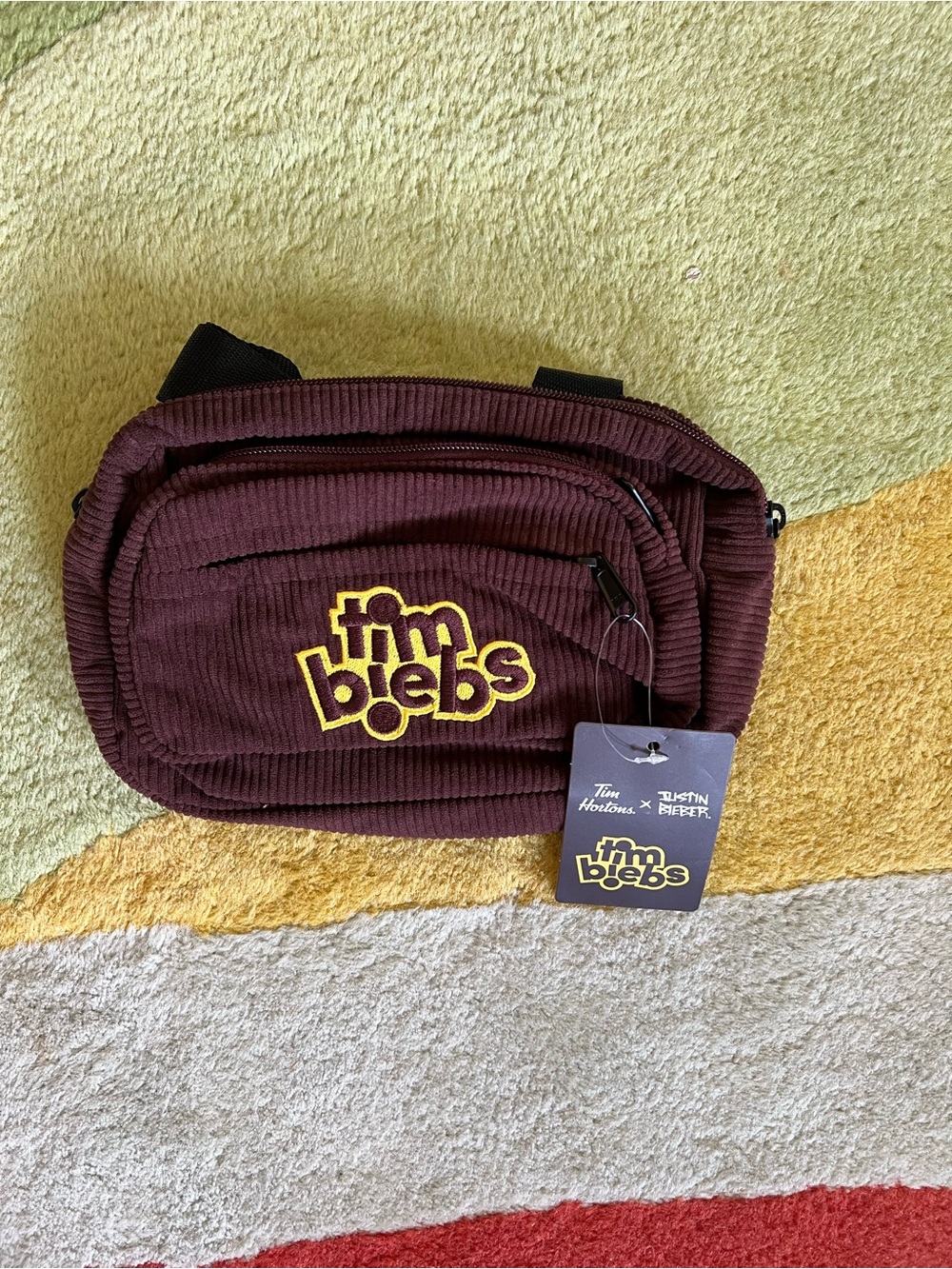 NEW JUSTIN BIEBER x TIM HORTONS Timbiebs Fanny Pack / Pouch / Sling Belt Bag
